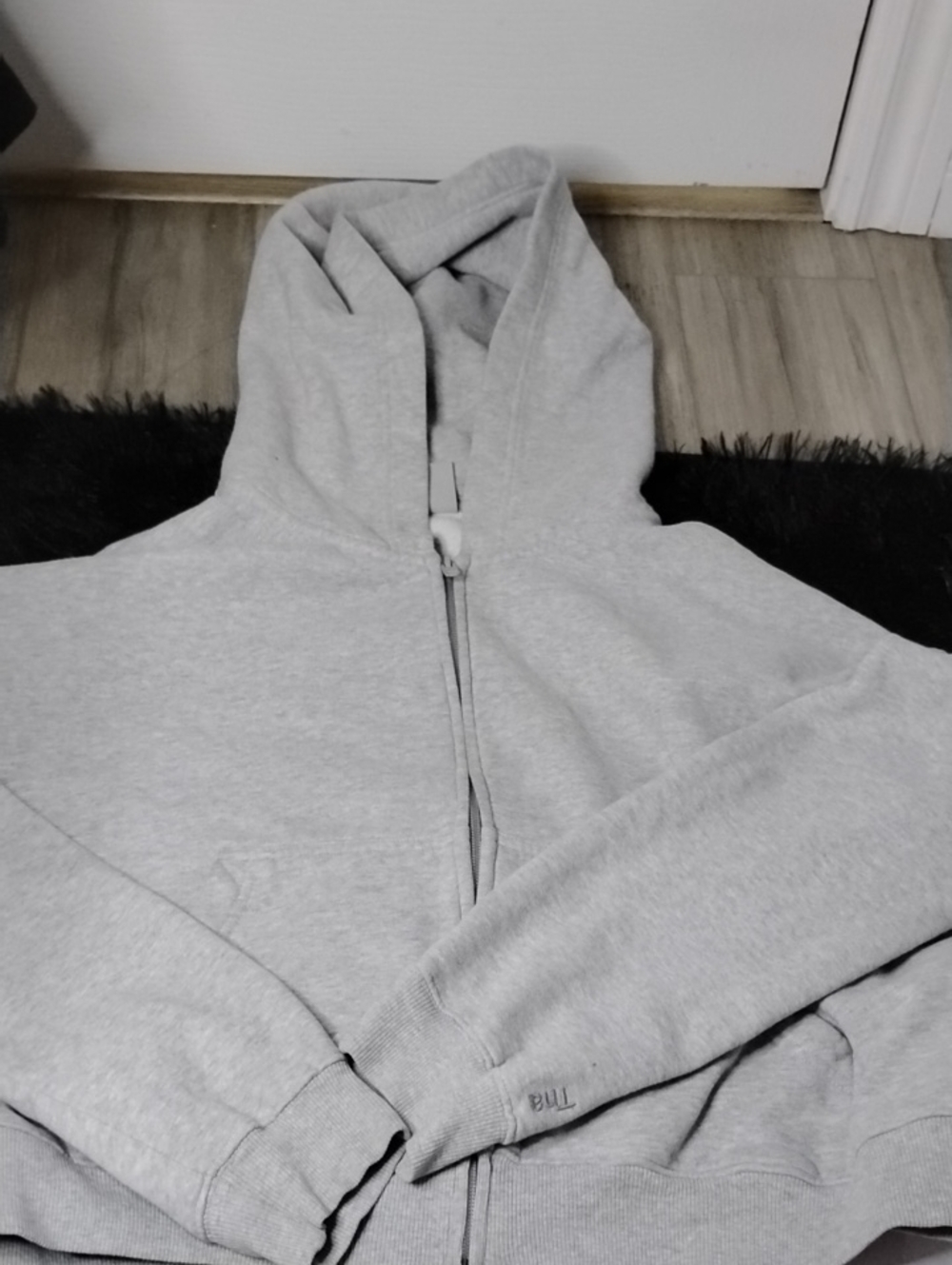 TNA Light Gray Women's Full-Zip Hoodie - Picture 1 of 3